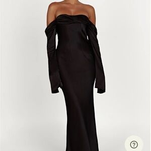 Elegant Black Off-Shoulder Dress